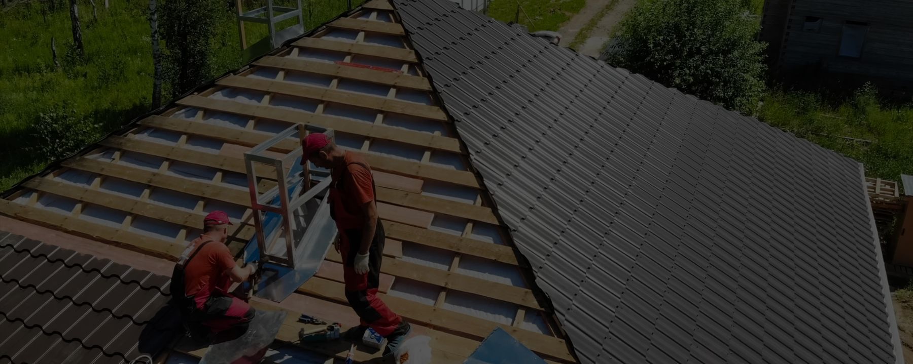 Couvreurs Gibert Couverture sur un chantier de réfection de toiture